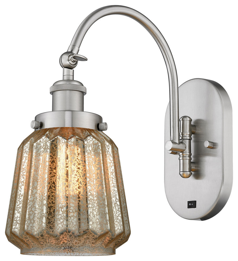 Innovations 918-1W-SN-G146-LED 1 Light 7" Sconce, Brushed Satin Nickel