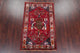 Consigned, Vintage Novelty Traditional Hand Made Persian Area Rug, Red, 4x6