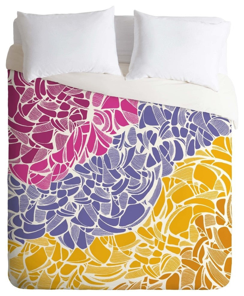 Deny Designs Karen Harris Fossil Warm Jewels Duvet Cover - Lightweight