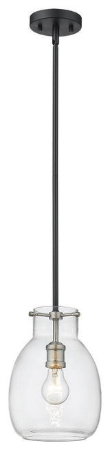Zlite 476MP-ROD-MB-BN 1-Light Mini Pendant, Clear