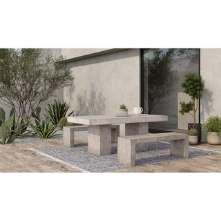 Lazarus Outdoor Bench Grey