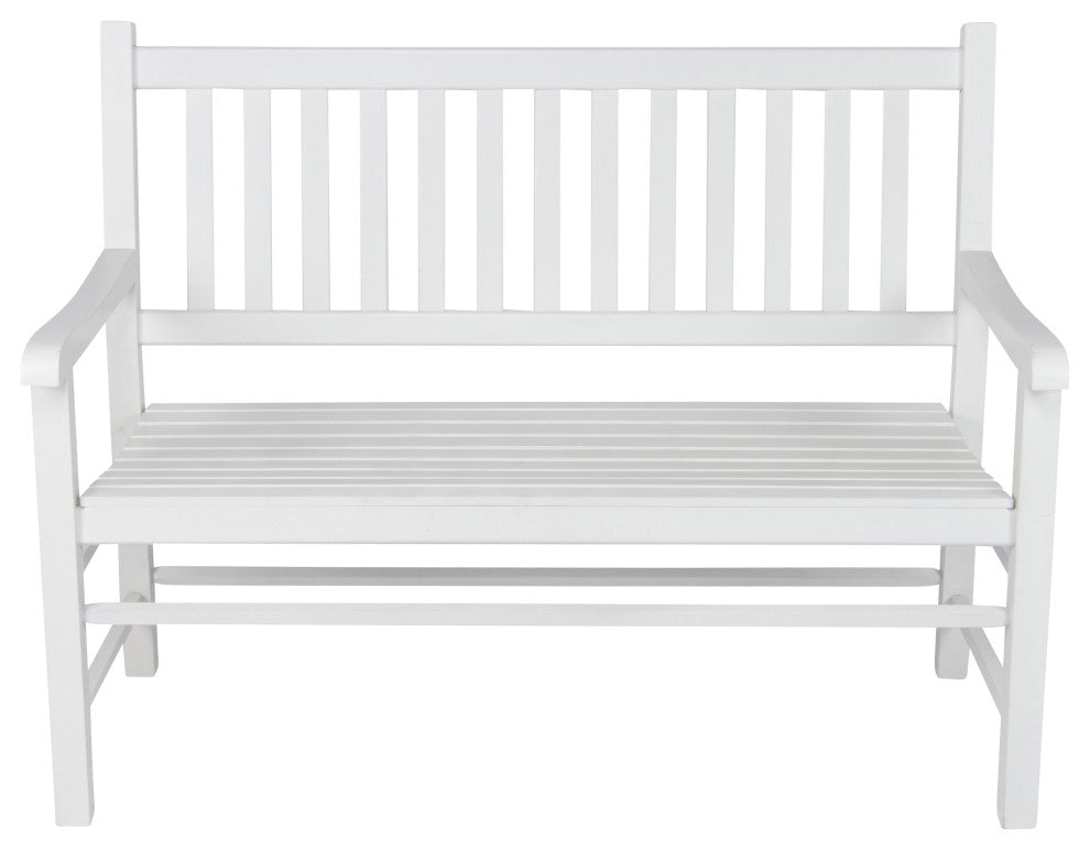 Shine Company Luna Glider Bench, White