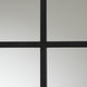 Barrington Modern Black Finished Metal Accent Wall Mirror