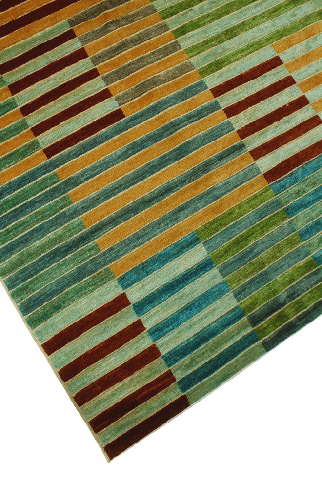 High-Low Chobi Galiya Blue Rug, 8''7x11''6