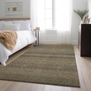 Premium Machine Washable Mayfield AMF527 Khaki 5' x 7'6" Rug
