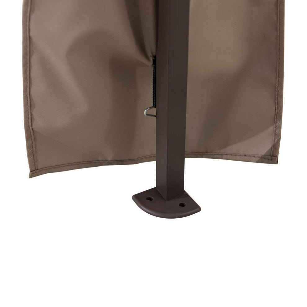 11 ft. x 11 ft. Khaki Pop Up Portable Steel Gazebo