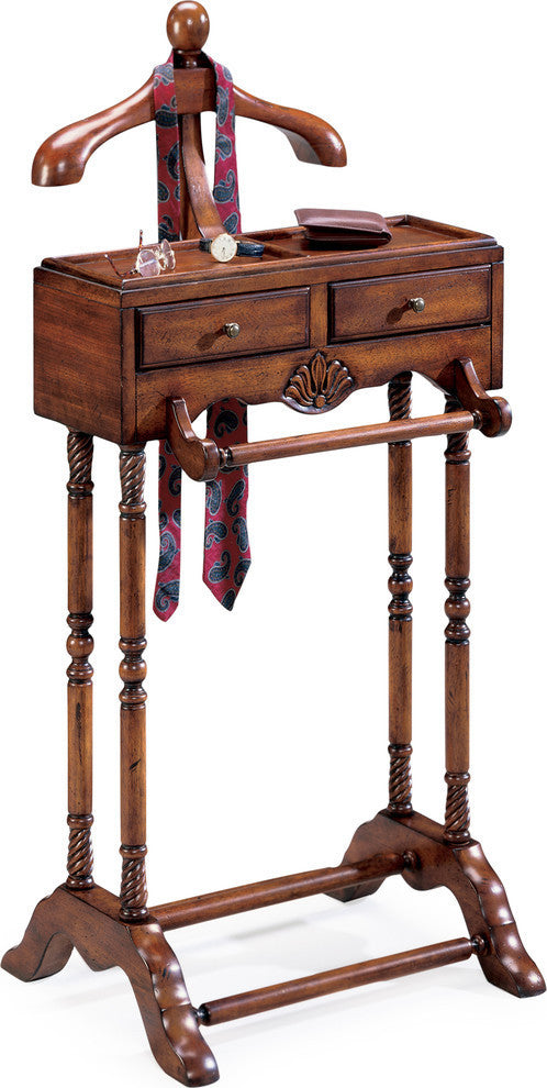 Petrov Clothing Valet Stand, Dark Brown