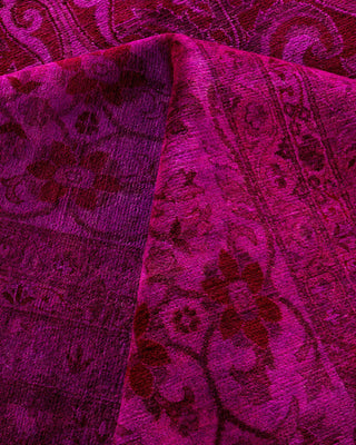 Overdyed, One-of-a-Kind Hand-Knotted Area Rug Pink, 12'2"x17'2"