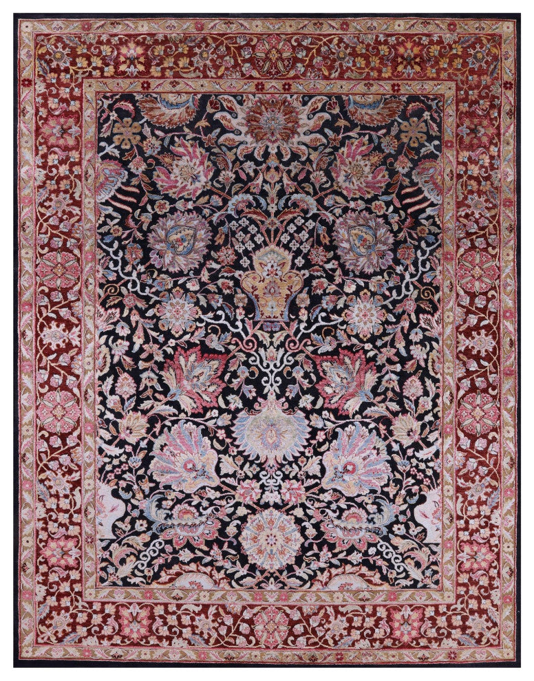 Persian Silk Hand Knotted Rug 7' 9" X 9' 10" Q5962
