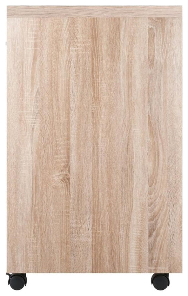 Kenner Storage Cabinet, 1-Drawer, Reclaimed Wood and White