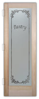 Pantry Door - Lenora - Douglas Fir (stain grade) - 30" x 96" - Book/Slab Door