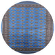Ahgly Company Indoor Round Mid-Century Modern Area Rugs, 6' Round