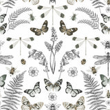 Hidden Treasures White Peel and Stick Wallpaper