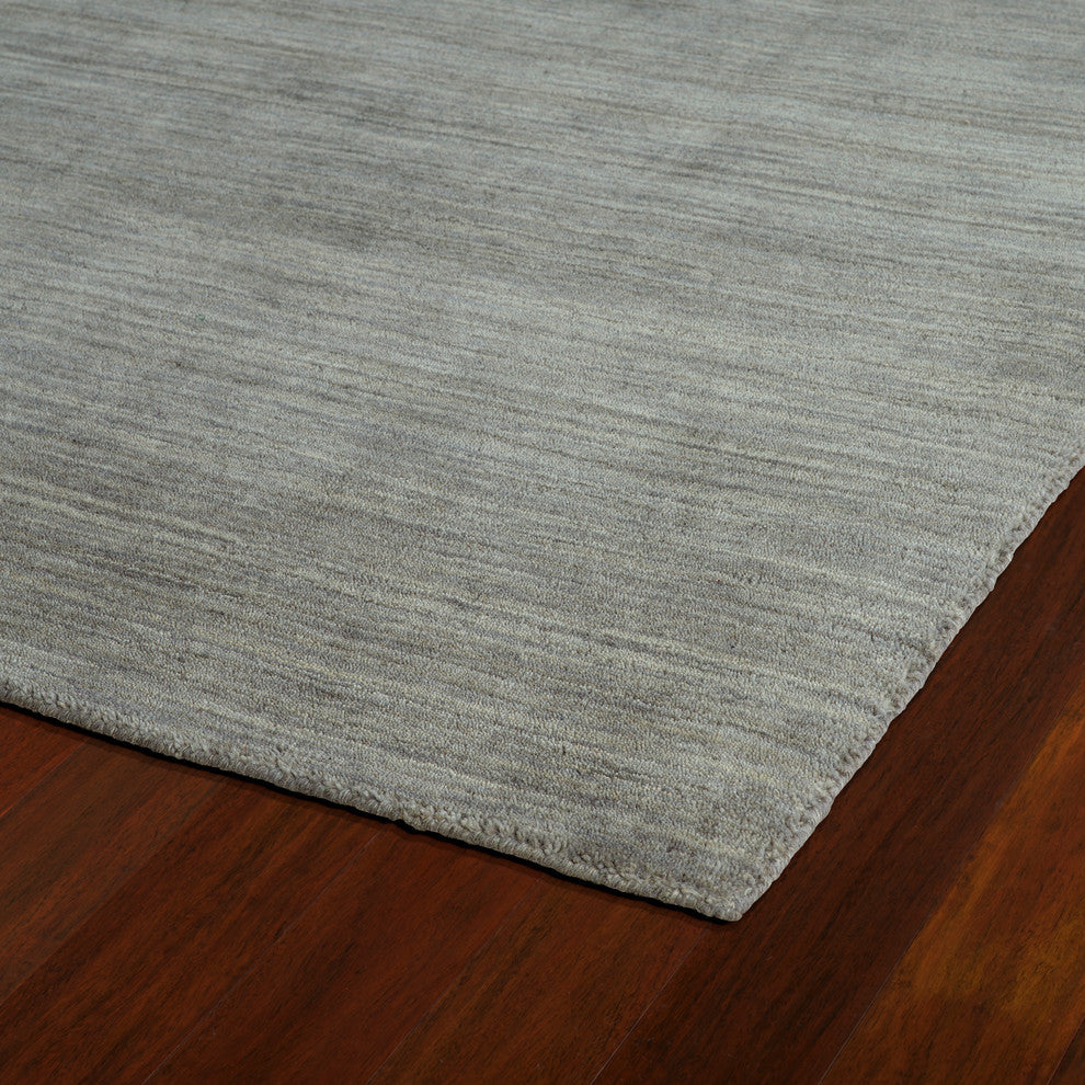 Kaleen Hand Made Renaissance Wool Rug, Silver, 9''6"x13''