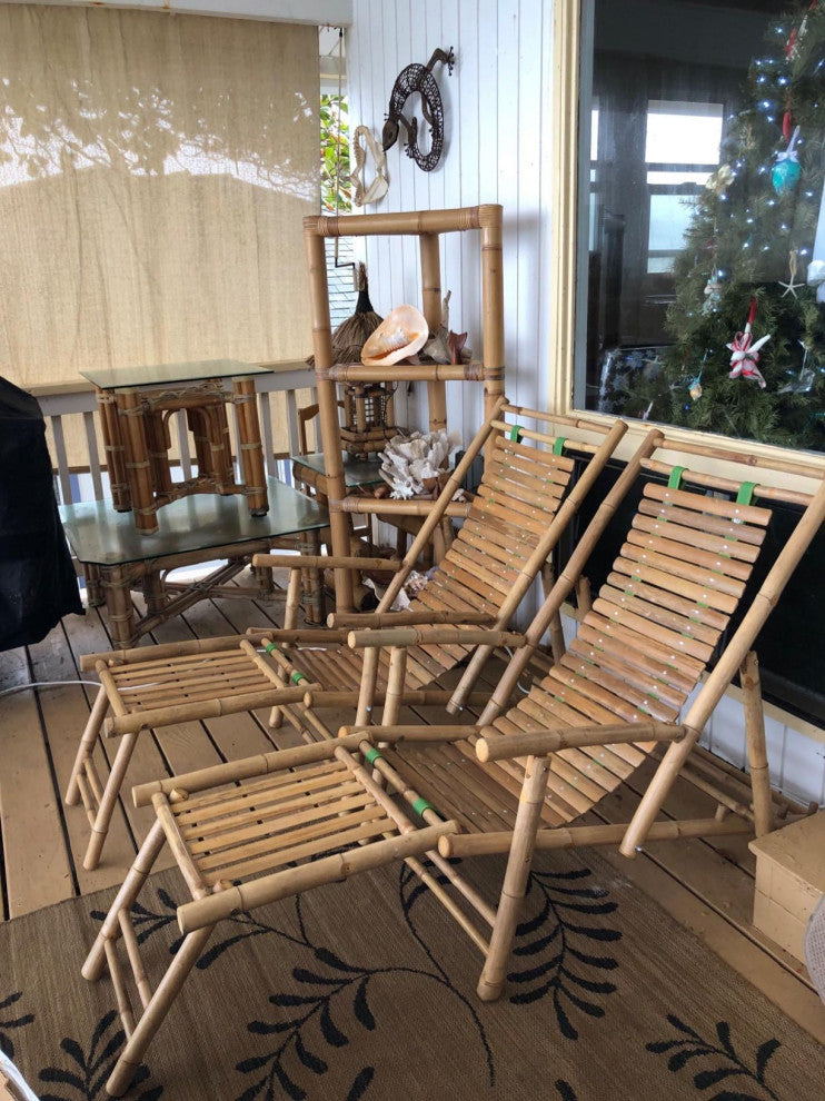 Bamboo Recliner Lounge Chair