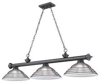 Zlite 2306-3BP-SBN 3-Light Billiard, Brushed Nickel