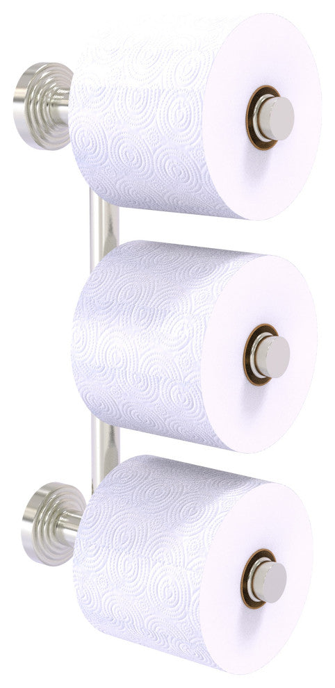 Waverly Place 3 Roll Reserve Roll Toilet Paper Holder, Satin Nickel