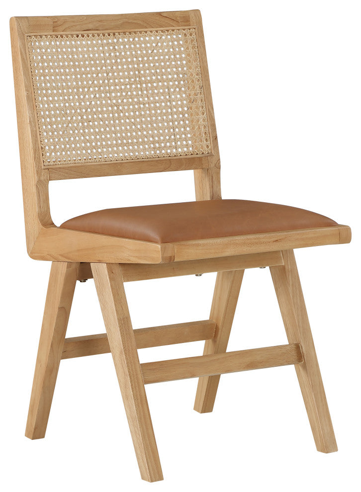 Abby Chair, Cognac, Natural Finish, Side Chair