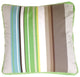 Pillow Decor - Green Apple & Gray Stripes Throw Pillow