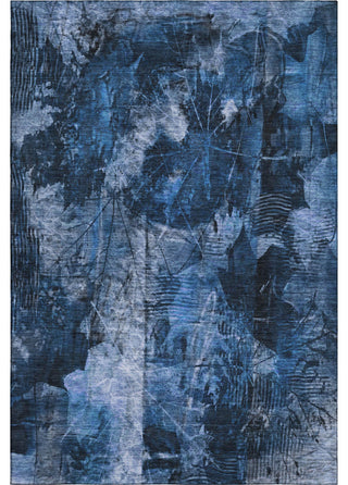 Premium Machine Washable Mayfield AMF560 Navy 10' x 14' Rug