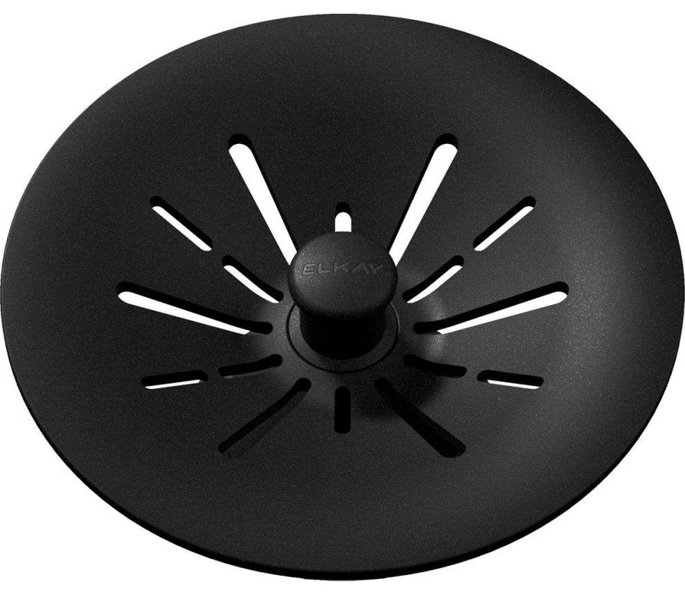 LKPDQSCH Elkay Quartz Perfect Drain 3-1/2" Removable Polymer Strainer, Char