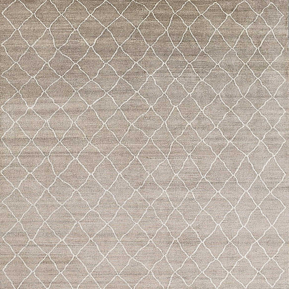 Ahgly Company Indoor Square Mid-Century Modern Area Rugs, 7' Square