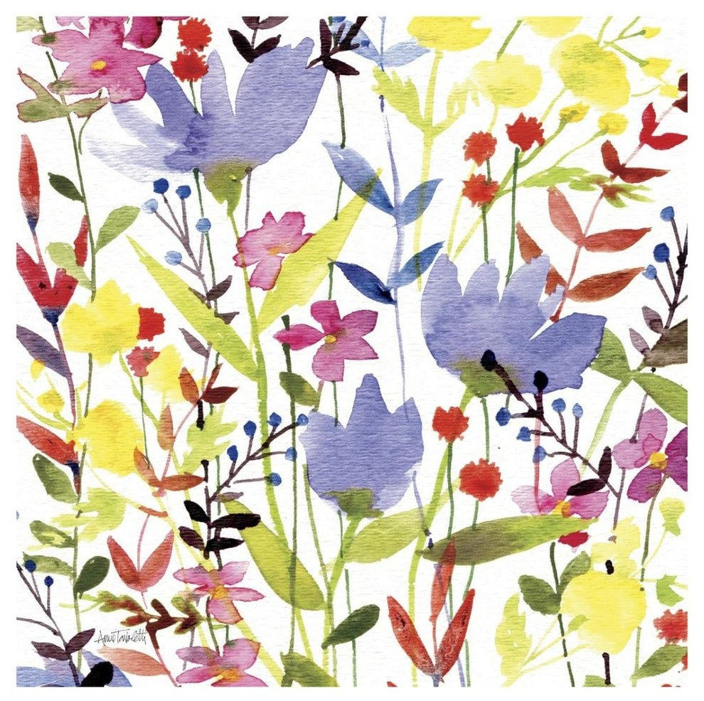 "Annes Flowers Crop I" Digital Paper Print by Anne Tavoletti, 32"x32"