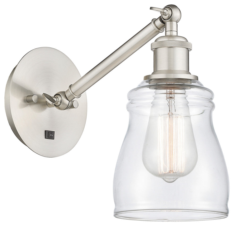 Innovations 317-1W-SN-G392-LED Ellery 1 Light Sconce, Brushed Satin Nickel