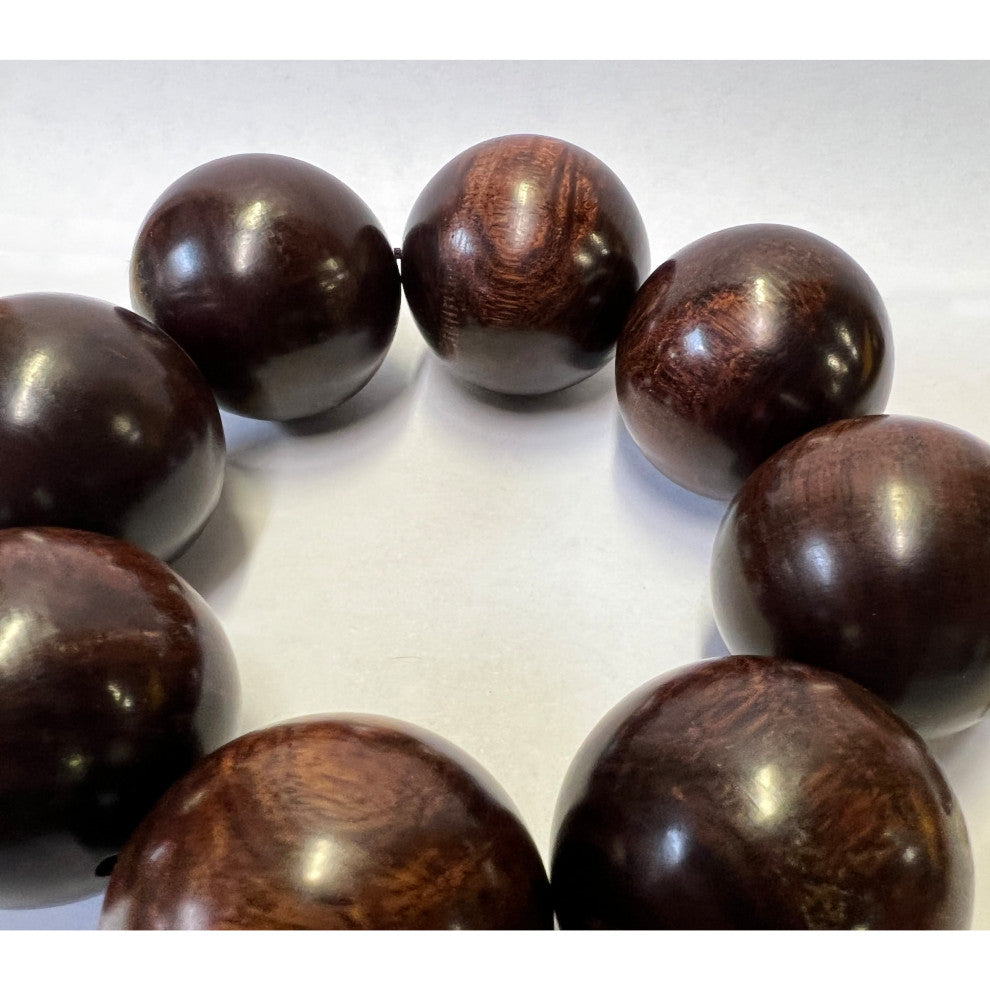 Chinese Huanghuali Rosewood Beads Hand Rosary Praying Bracelet Hws2412