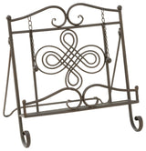 Brown Swirls Metal Cookbook Stand