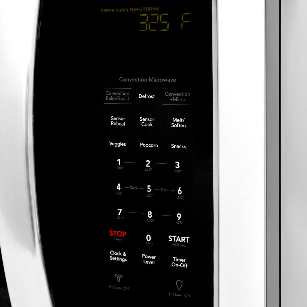 ZLINE 30" Over the Range Microwave Traditional Handle and Charcoal Filters