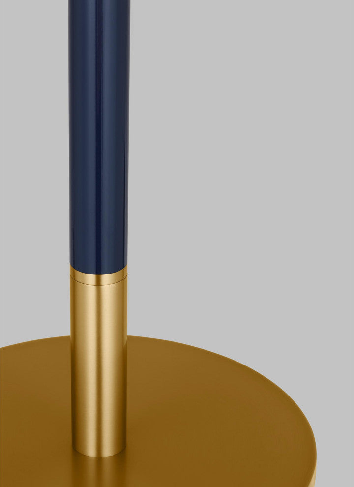 Monroe 1-Light Indoor Table Lamp, Burnished Brass Gold