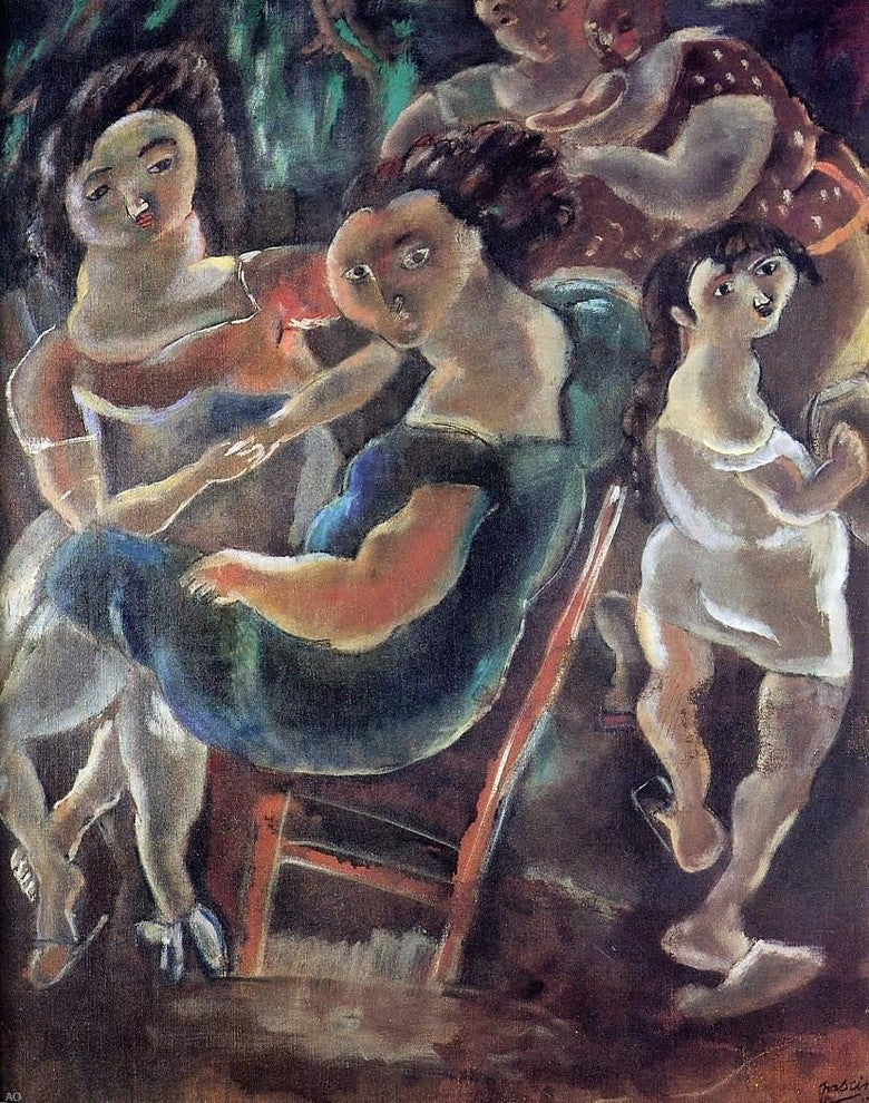 Jules Pascin Gossips, 20"x25" Wall Decal