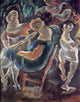 Jules Pascin Gossips, 20"x25" Wall Decal
