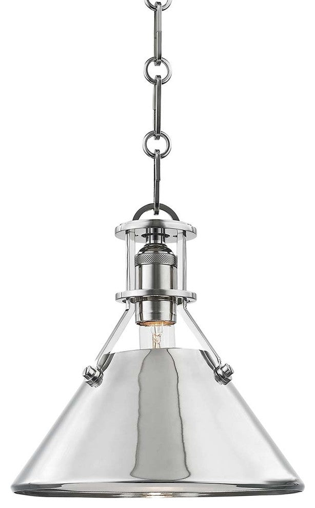 Metal No.2 Small Pendant, Polished Nickel