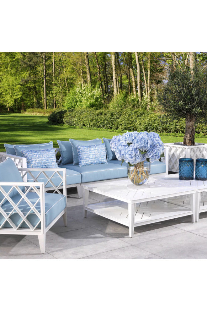 Square White Outdoor Coffee Table | Eichholtz Bell Rive