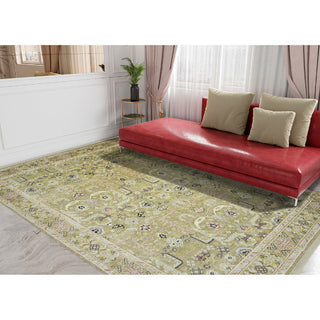 Bristol Harrow Area Rug, Gold, 12' x 15', Bordered