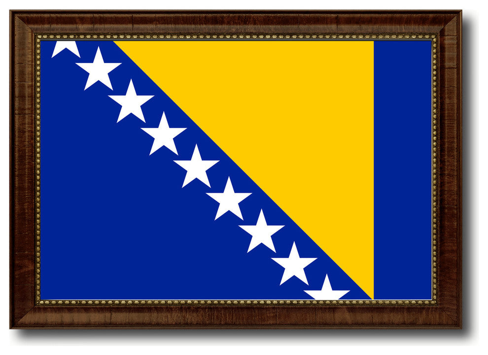Bosnia Country Flag Canvas Print, 27"x39"