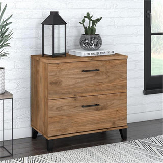 UrbanPro 2 Drawer Lateral File Cabinet in Fresh Walnut - Engineered Wood
