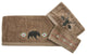 Aztec Bear Towel Set, 3 Piece, Mocha