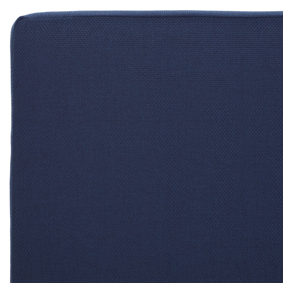 Safavieh Couture Vincent Wood Chaise Lounge Chair, Natural/Navy