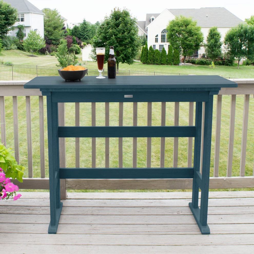 Lehigh Bar Height Balcony Table, Nantucket Blue