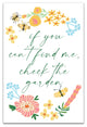 Check The Garden 12x18 Canvas Wall Art