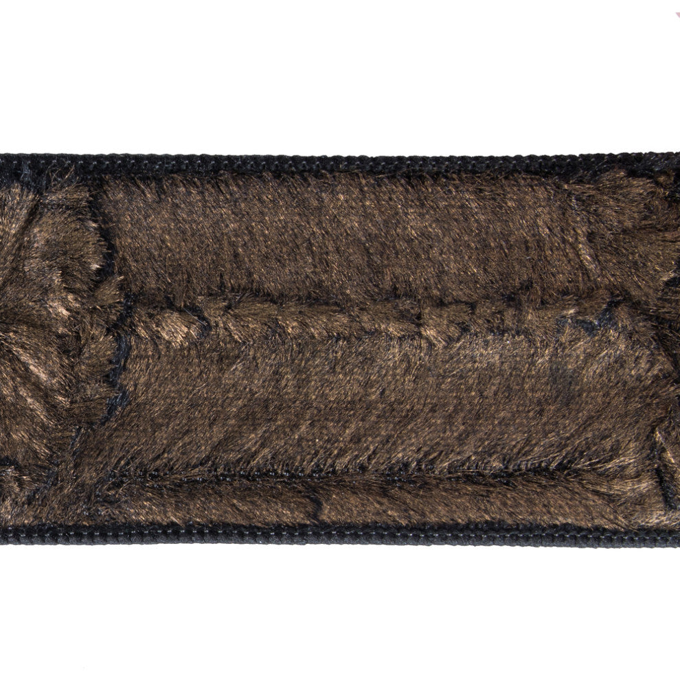 Vickerman Q201962 2.5"X10 Yard Cocoa Brown Faux Fur Christmas Ribbon
