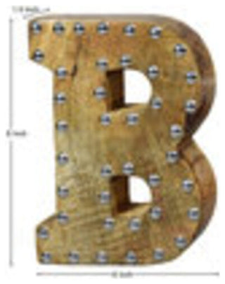 Handmade Eco-Friendly Wall Decor Alphabet Letter Block, 1.3x7.9x6