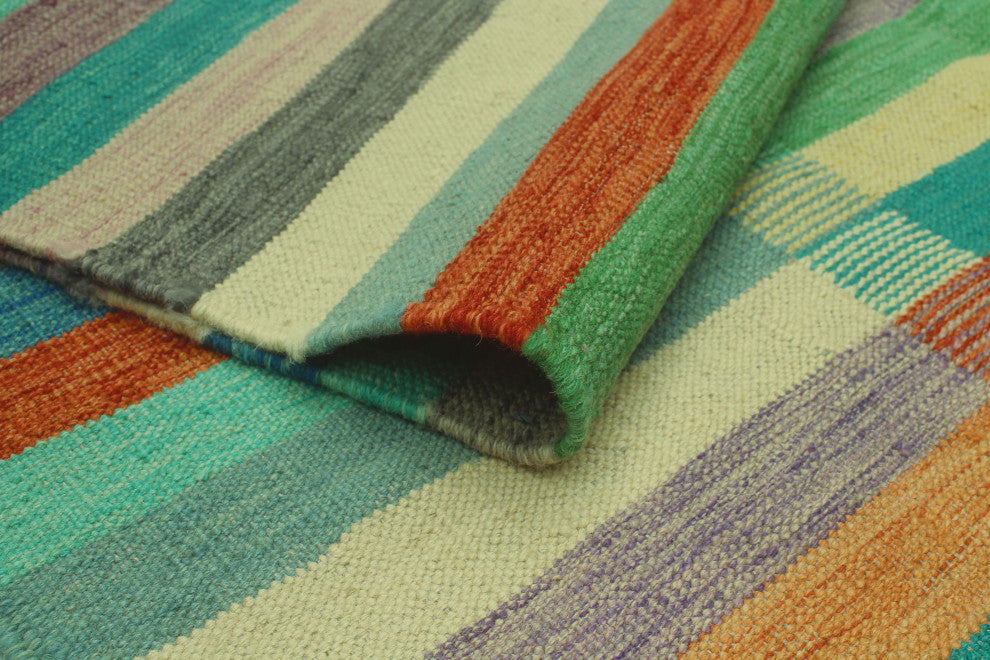 Winchester Kilim Jeannine Orange/Purple Rug, 3'10x5'10
