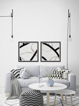 Busy Interstate Diptych, Set of 2, 24x24 Panels