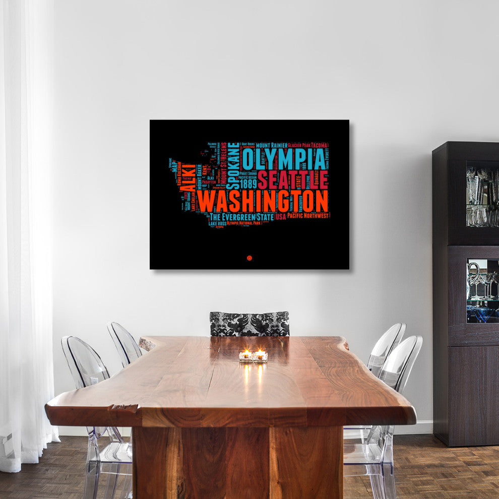 "Washington Word Cloud 1" Fine Art Print