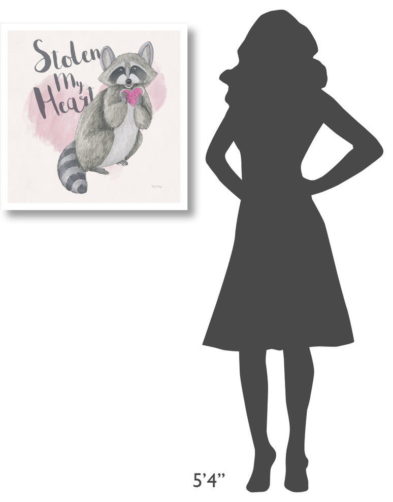 "My Furry Valentine I Sq" Digital Paper Print by Elyse DeNeige, 26"x26"