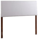 Novo Faux Leather Headboard, Light Gray, Queen
